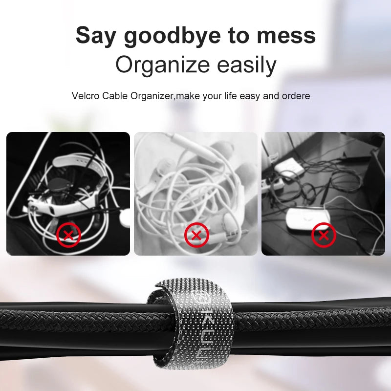 Velcro Cable Management Strap – Fixed on Cable