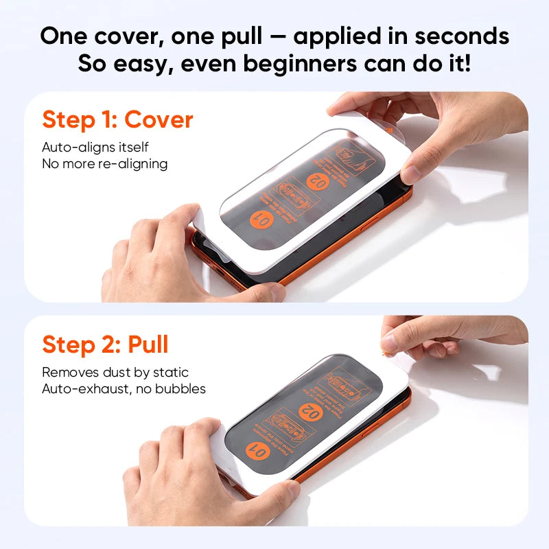Kuulaa Tempered Glass Screen Protector for iPhone