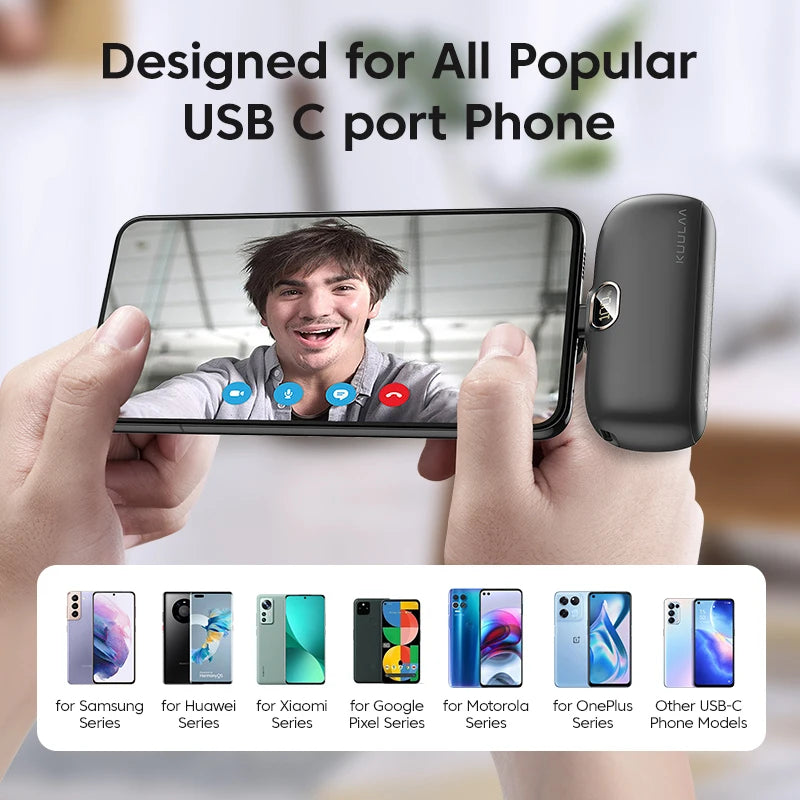 Mini Pocket Power Bank 5000mAh Kuulaa