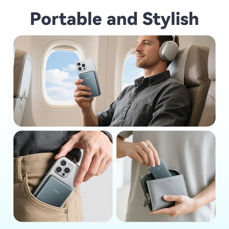 Qi2 Magnetic Power Bank 10000mAh 15W Wireless Charging