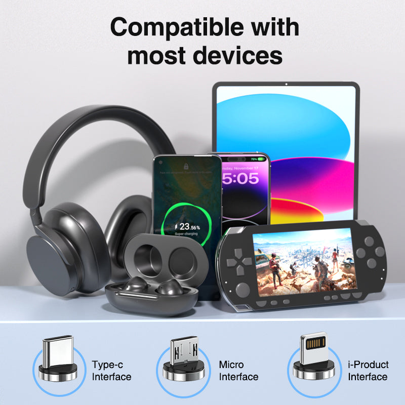 540 Rotate Magnetic Cable Fast Charging Kuulaa