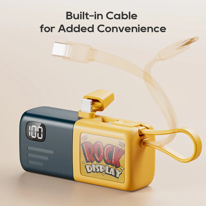 Shaking Capsule Power Bank 5000mAh With Cable Kuulaa