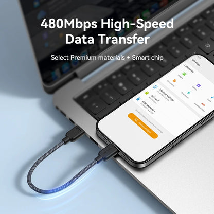 USB-C Fast Charging Cable with Carry Strap