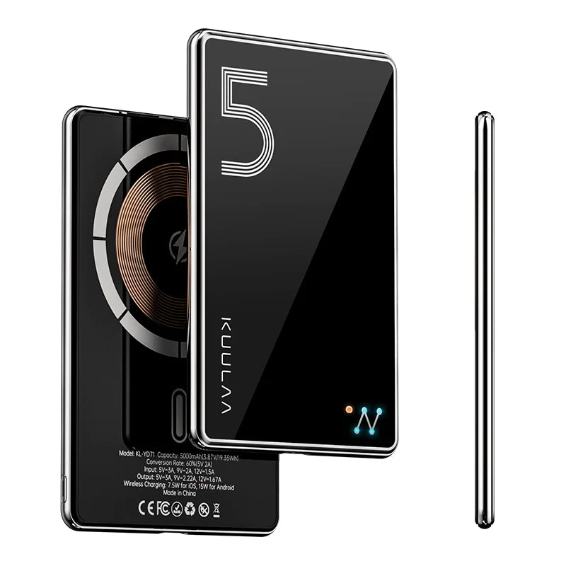 Black electronic device with 'kuulaa' branding on a white background