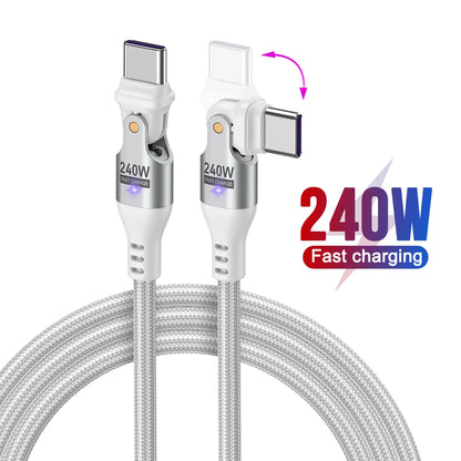 AUFU USB-C to USB-C 240W Fast Charging Cable 180°