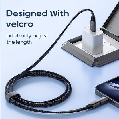 2 in 1 USB C & Lightning Cable 60W PD Fast Charging