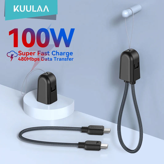 USB-C Fast Charging Cable with Carry Strap