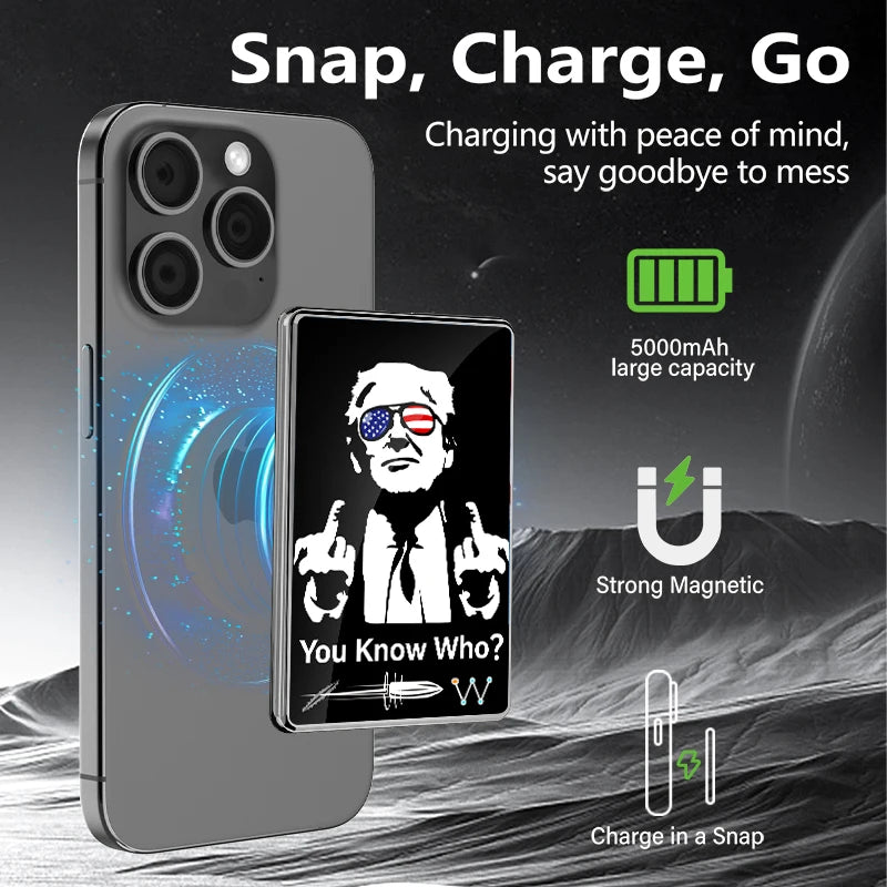 KUULAA Magnetic Power Bank 5000mAh Wireless 15W