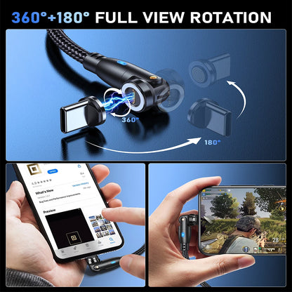 AUFU 100W Magnetic USB Type C Cable 5A Fast Charging