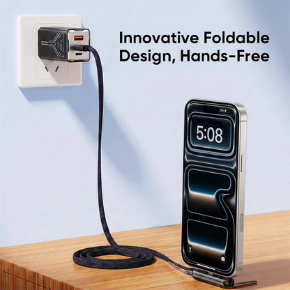 Kuulaa 2-in-1 USB-C Fast Charging Cable with Phone Stand