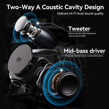 3-in-1 Wireless Charging Bluetooth Speaker with 360° Sound