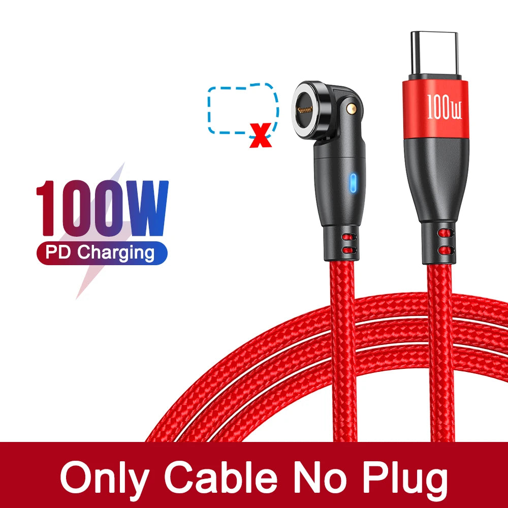 AUFU 100W Magnetic USB Type C Cable 5A Fast Charging
