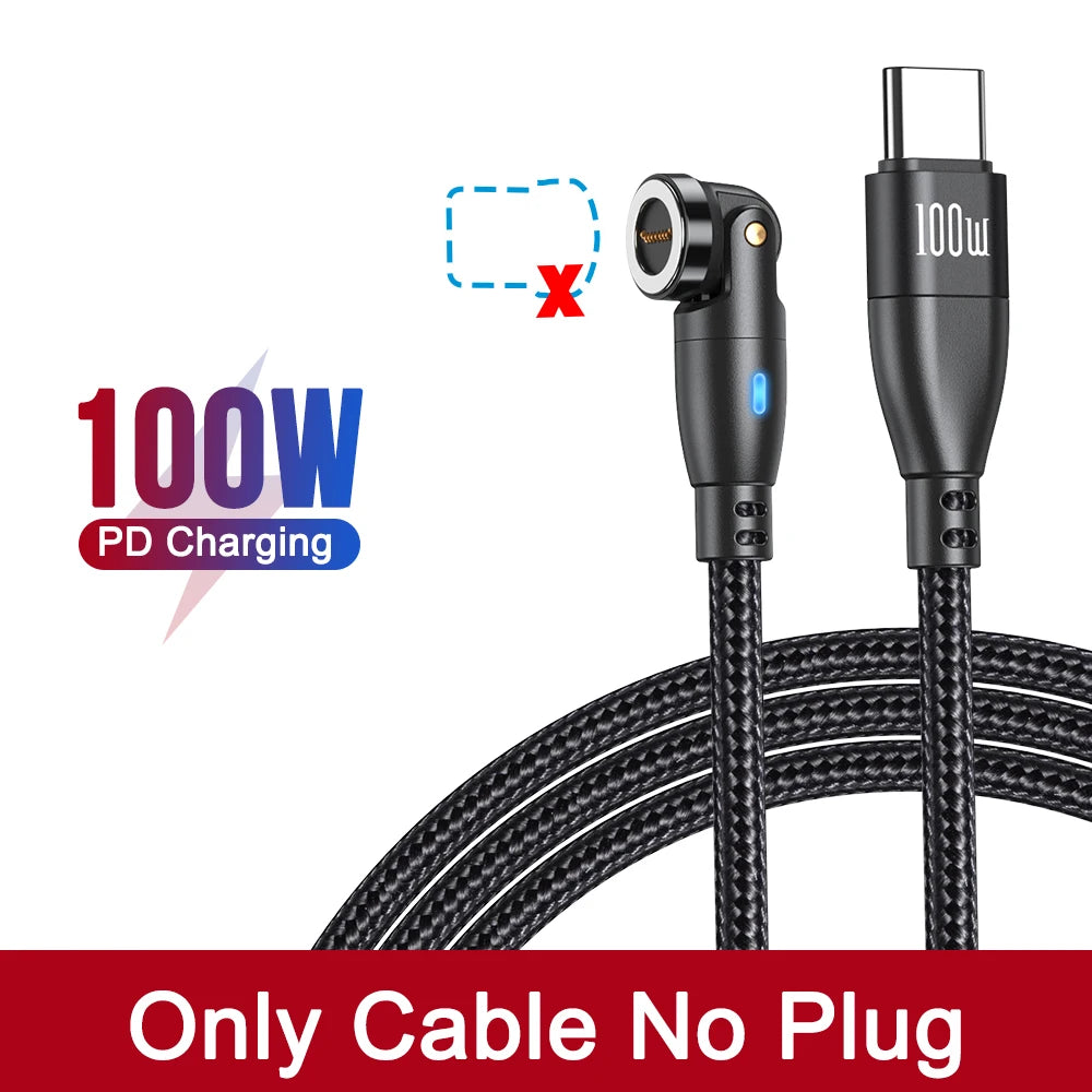 AUFU 100W Magnetic USB Type C Cable 5A Fast Charging