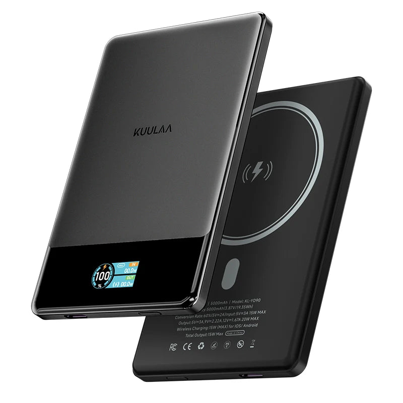 Black electronic device with 'KUULAA' branding on a white background