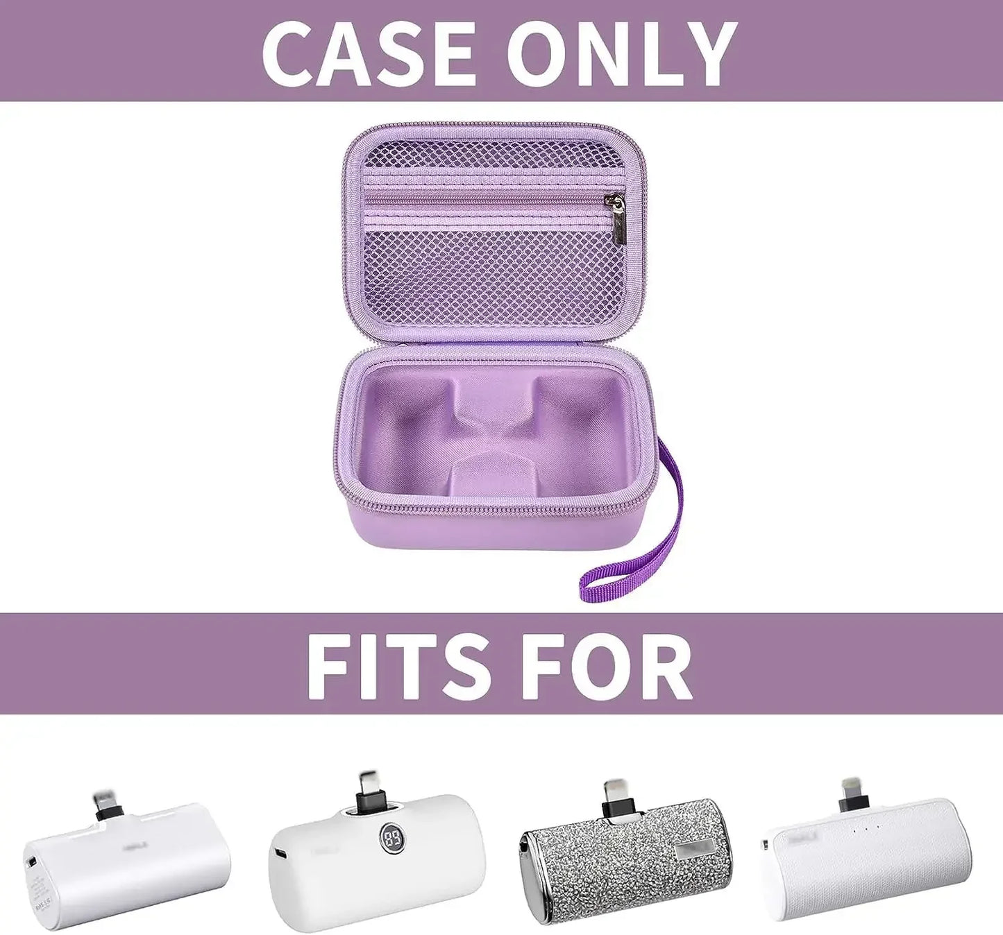 Kuulaa Case for 2 Mini Plug-in Power Banks - Travel