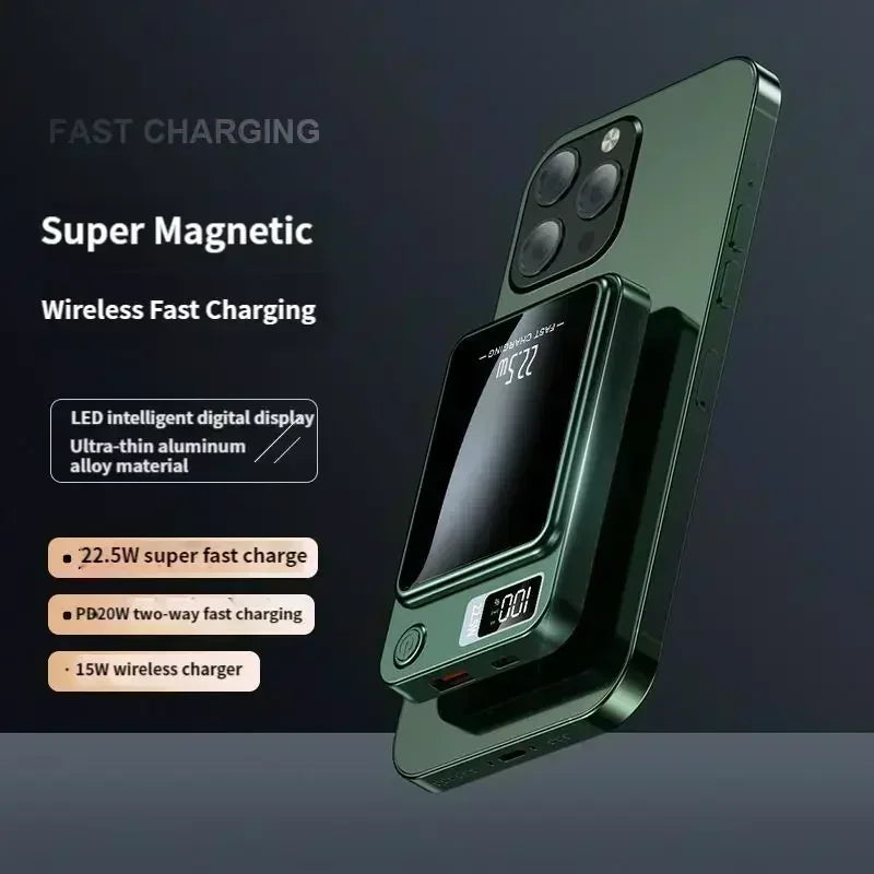 Magnetic Wireless Power Bank 22.5W with Digital Display