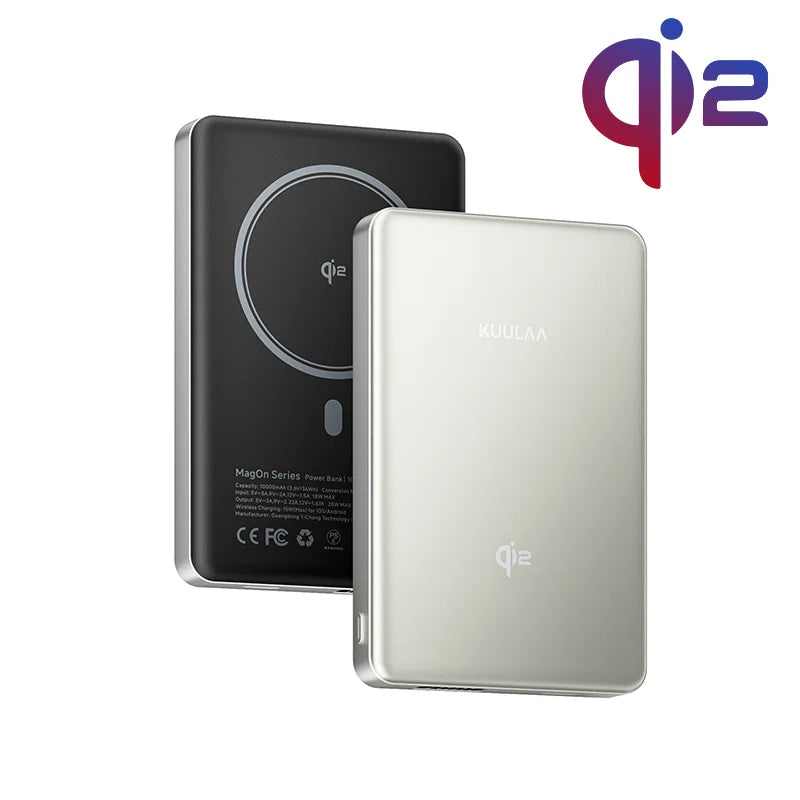 Qi2 Magnetic Power Bank 10000mAh 15W Wireless Charging