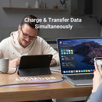 AUFU USB-C to USB-C 240W Fast Charging Cable 180°
