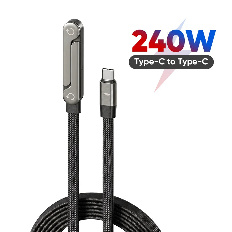 Kuulaa 2-in-1 USB-C Fast Charging Cable with Phone Stand