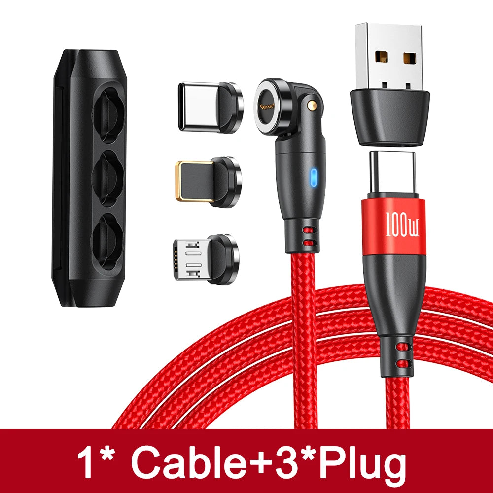 AUFU 100W Magnetic USB Type C Cable 5A Fast Charging