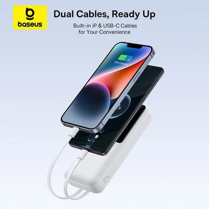 Baseus Lipow 20000mAh Power Bank with Built-in Cables