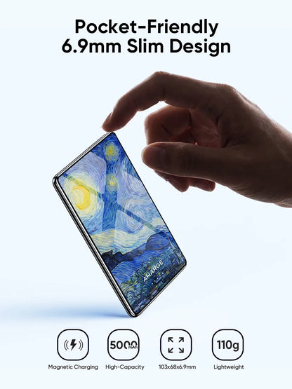 AHARGE Starry Night Ultra-Slim Magnetic Power Bank 5000mAh