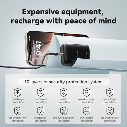 J08 10000mAh Power Bank 22.5W PD Fast Charging