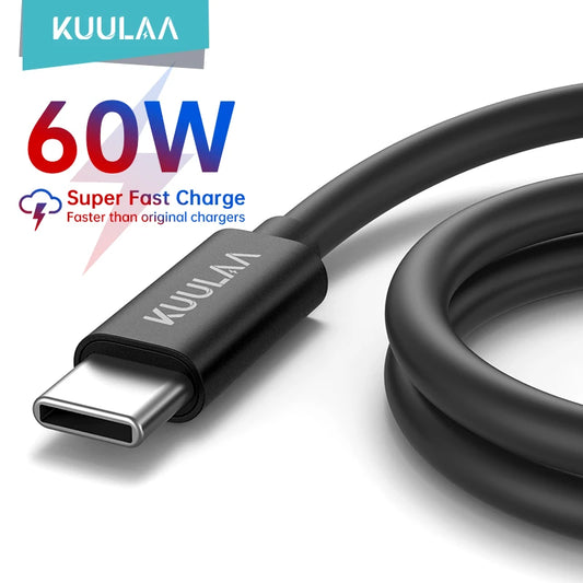 USB C Cable 60W Super Fast Charge