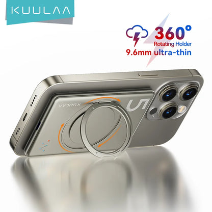 KUULAA phone case with 360-degree rotating holder on a white background