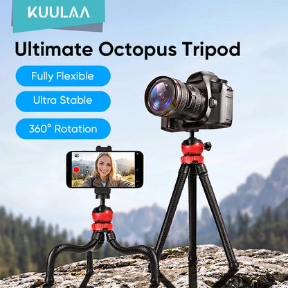 Kuulaa Flexible Octopus Tripod with Remote Control