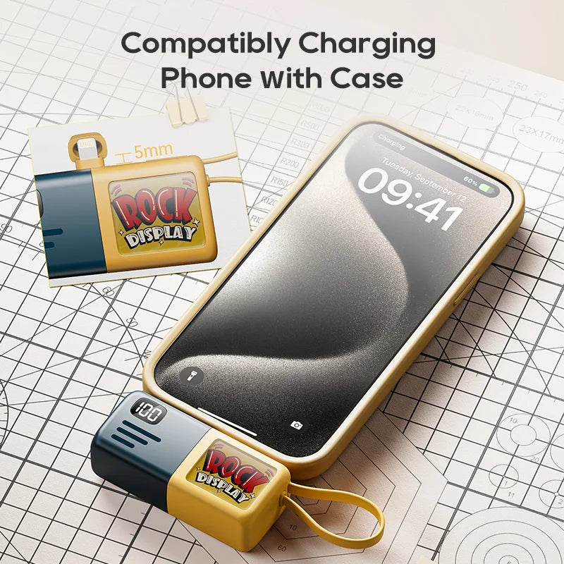 Shaking Capsule Power Bank 5000mAh With Cable Kuulaa