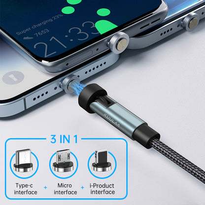 540 Rotate Magnetic Cable Fast Charging Kuulaa