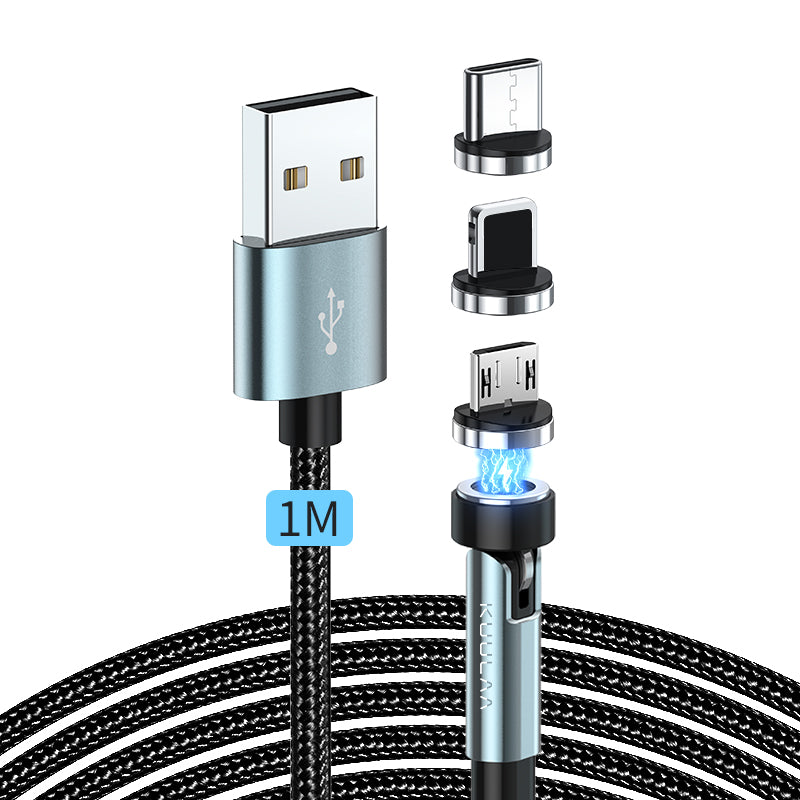 540 Rotate Magnetic Cable Fast Charging Kuulaa