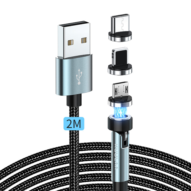 540 Rotate Magnetic Cable Fast Charging Kuulaa